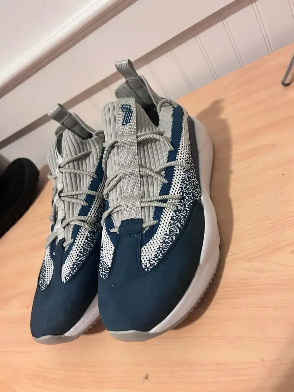 Triple 7 Racer Georgetown Navy Knit Men's Sneakers
